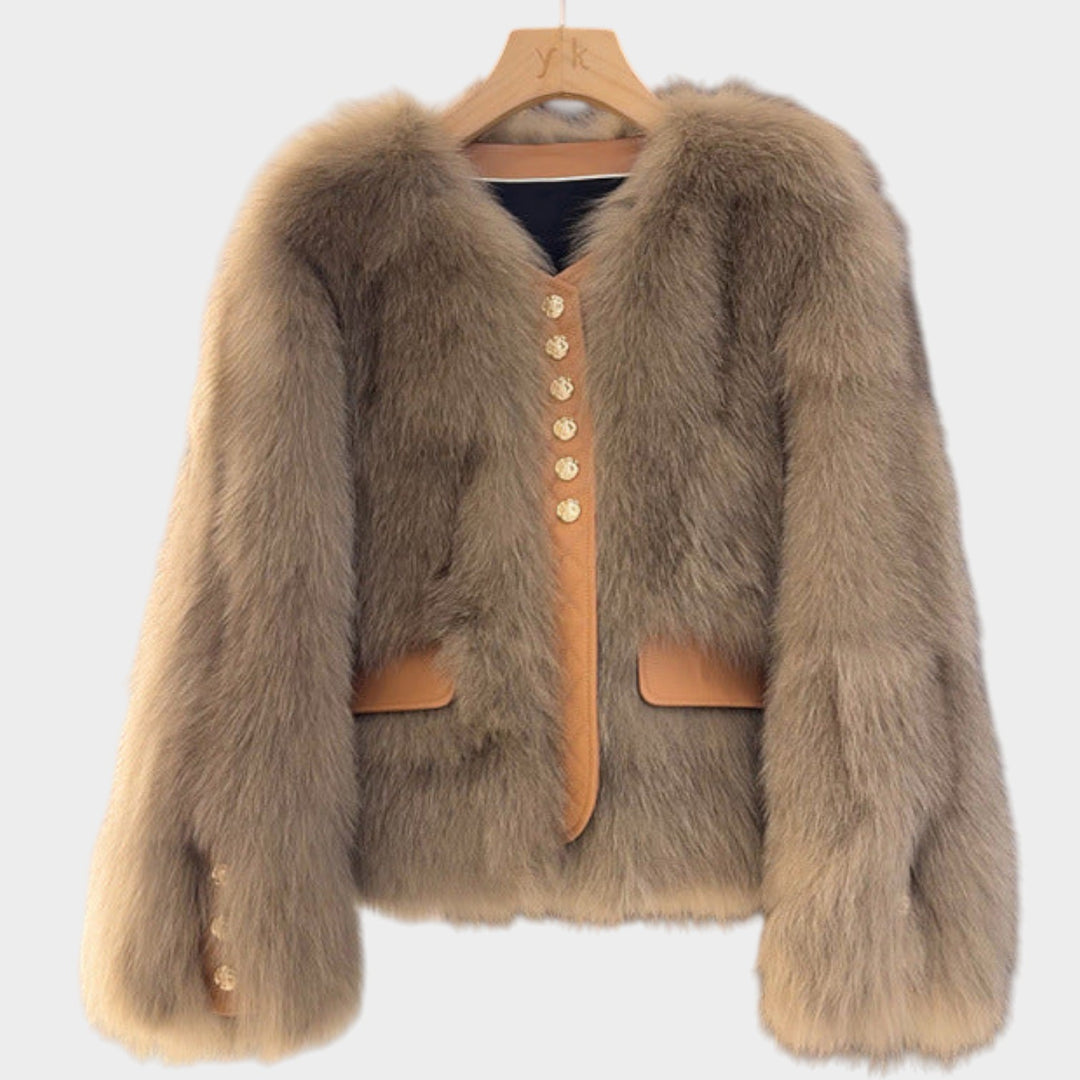 Luxury Faux Fur Statement Jacket