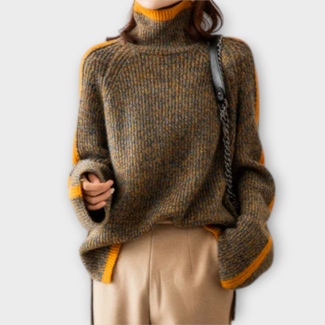 Breseis - Vintage Roll Neck Sweater