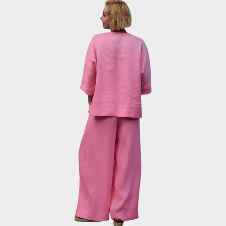 Relaxed Two-Piece Wide-Leg Set
