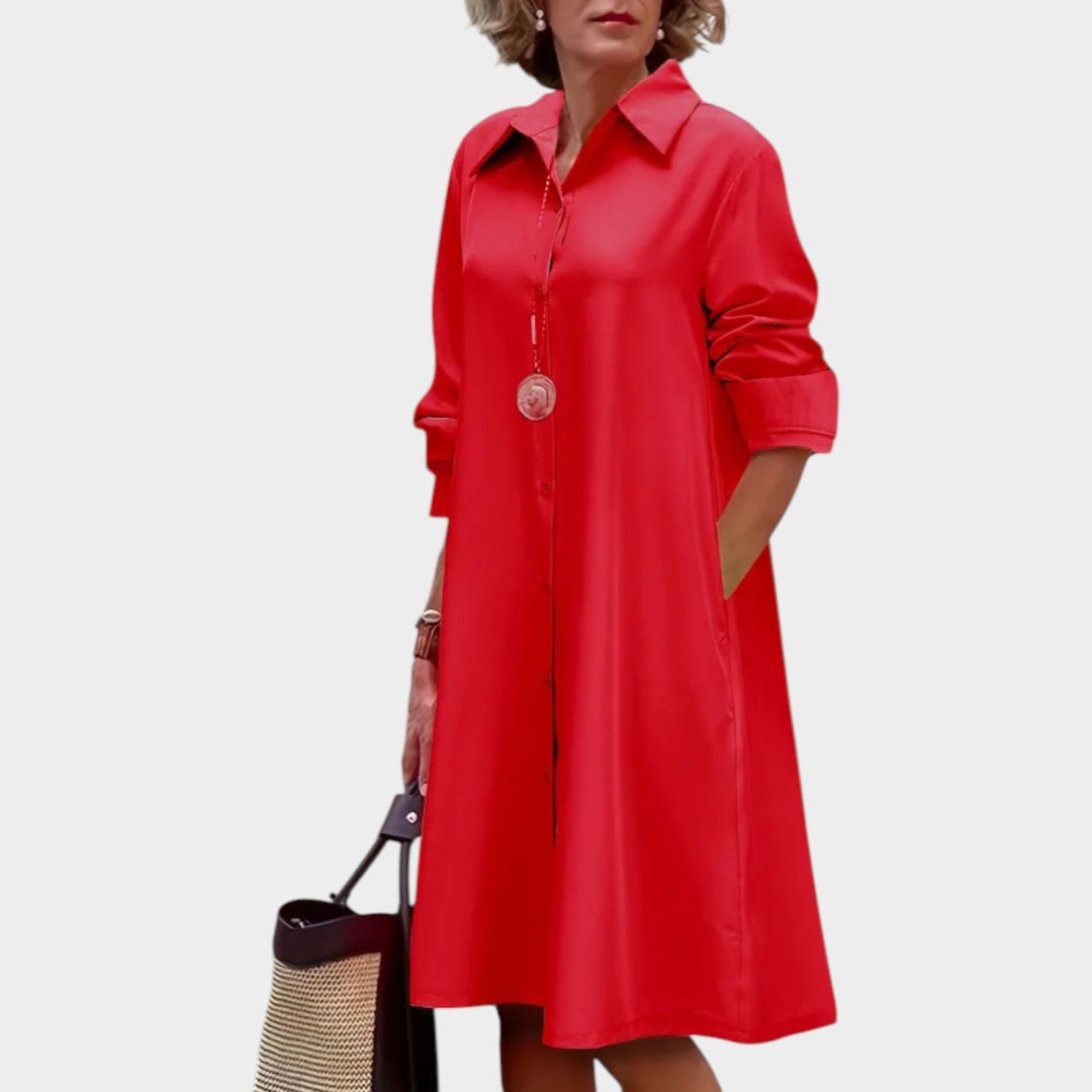 Classic Button-Down Shirt Dress