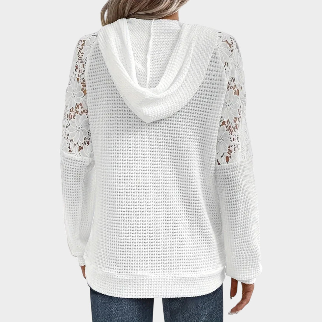 Lace-Detail Everyday Hoodie