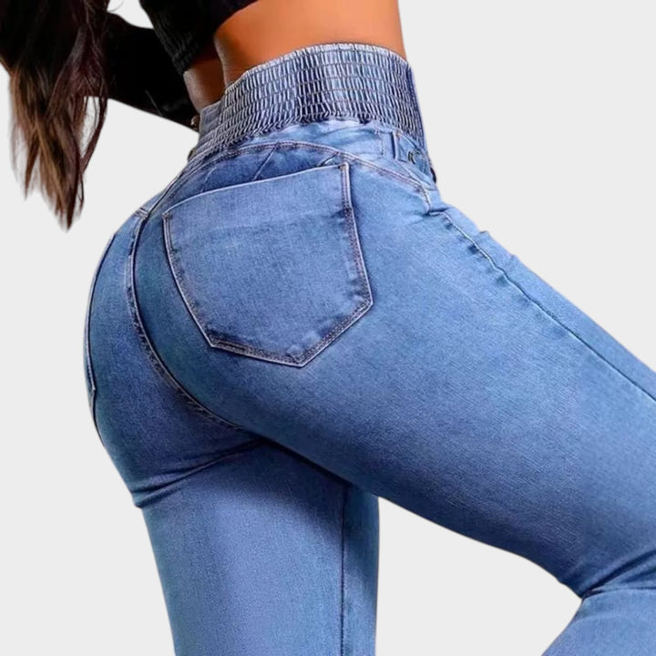 High-Waisted Flare Jeans