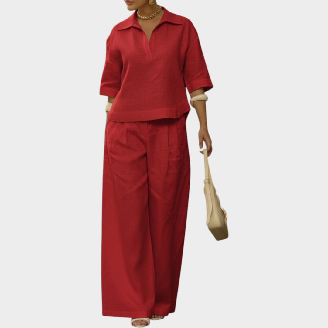Relaxed Tailored Two-Piece Set