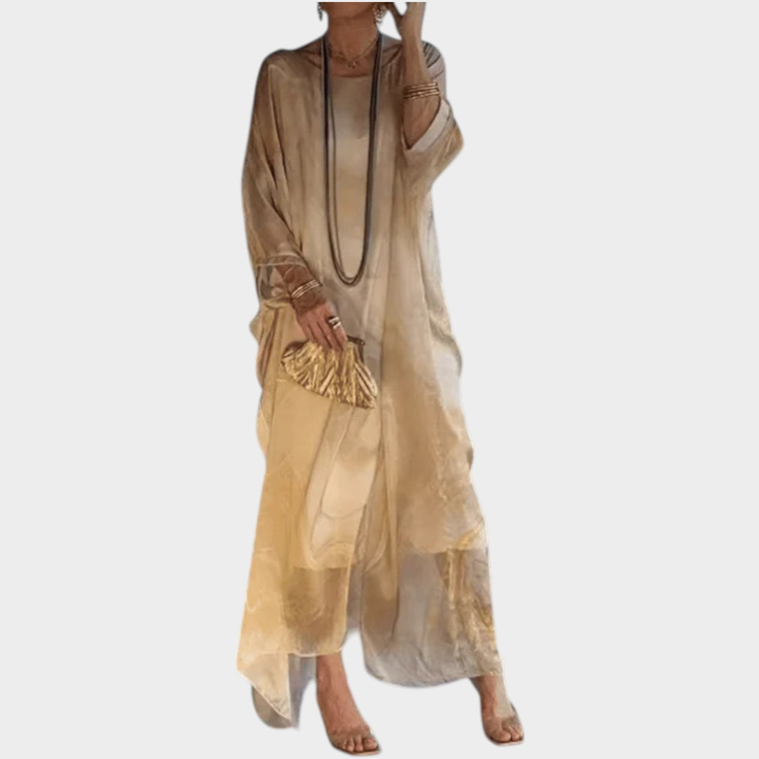 Artistic Flow Maxi Kaftan Dress