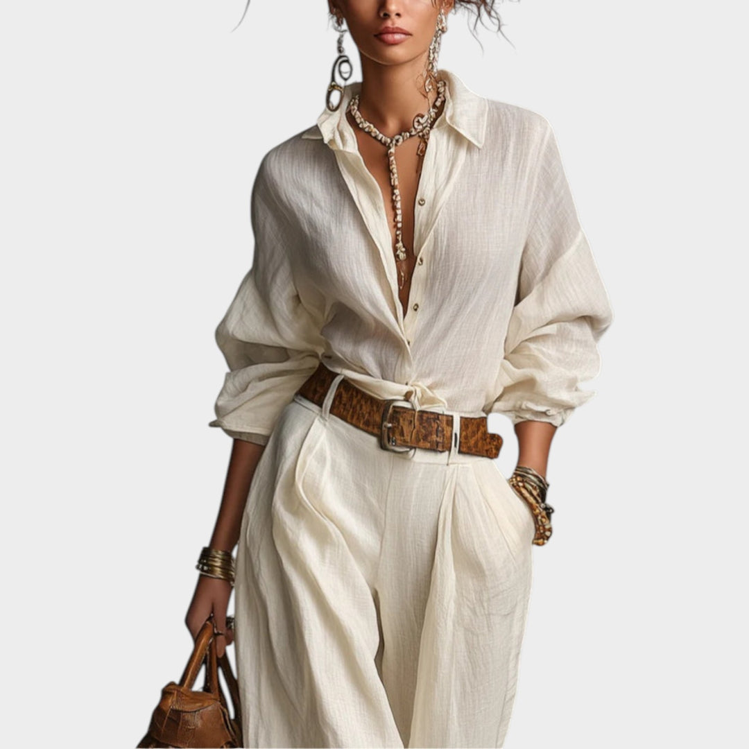 Effortless Tailored Linen Set