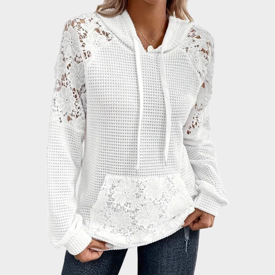 Lace-Detail Everyday Hoodie