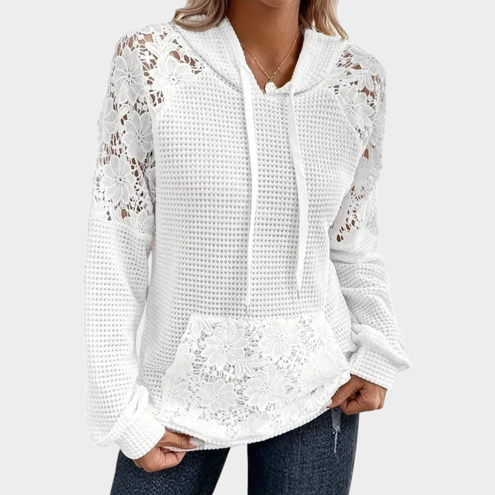 Lace-Detail Everyday Hoodie