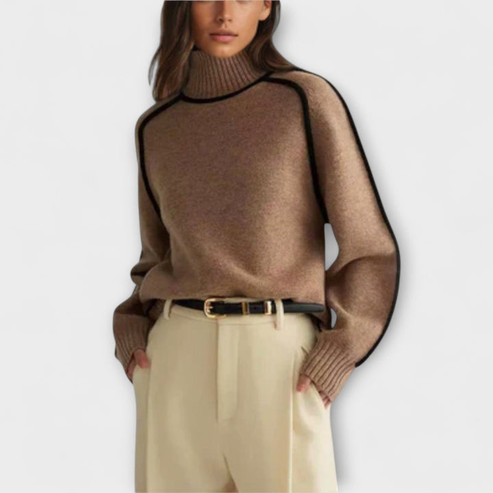 Emilie - Soft & Stylish High Neck Sweater