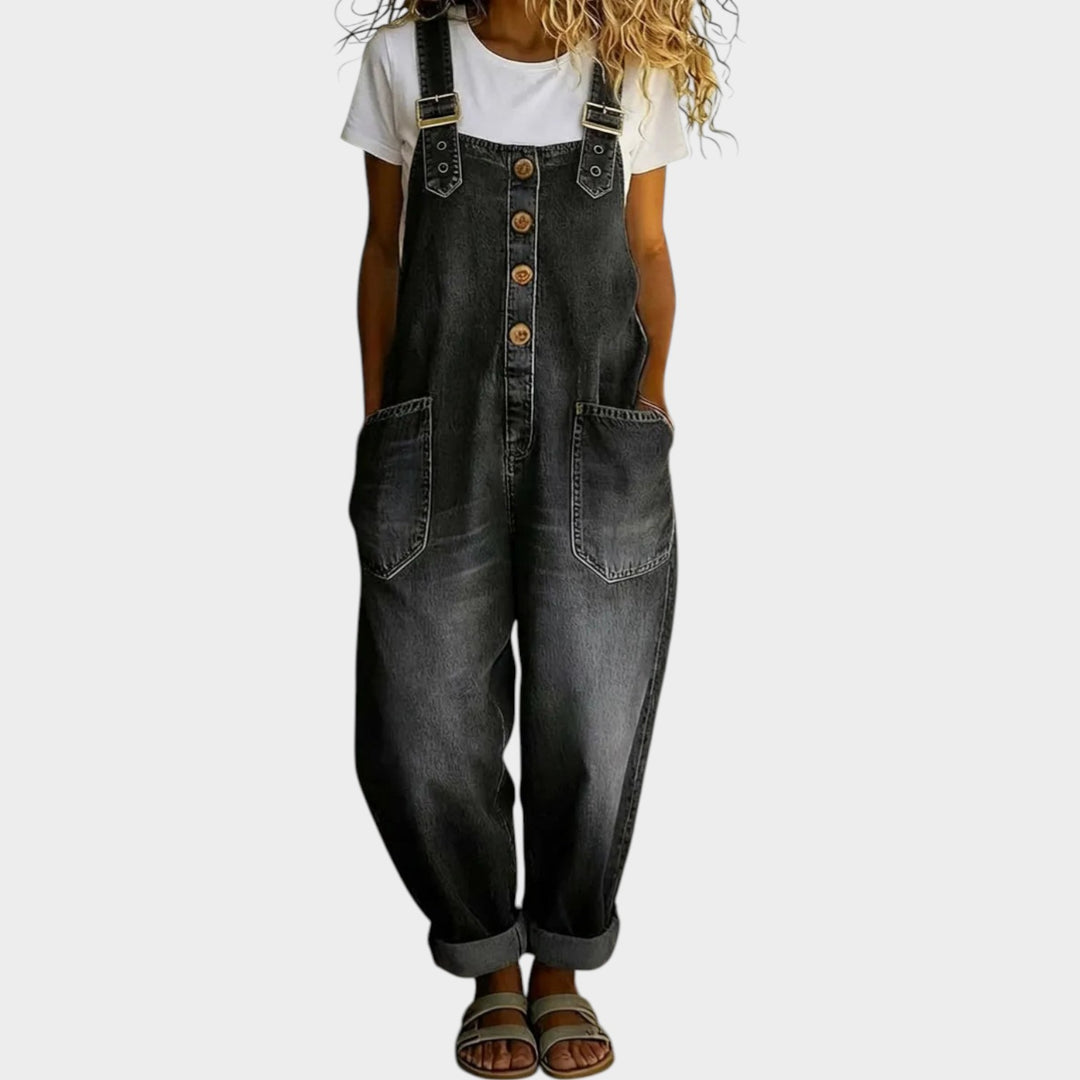 Relaxed Vintage Denim Overalls