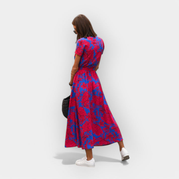 Effortless Wrap Midi Dress