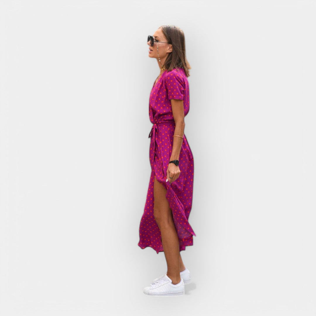 Effortless Wrap Midi Dress
