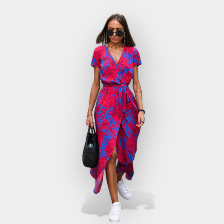 Effortless Wrap Midi Dress