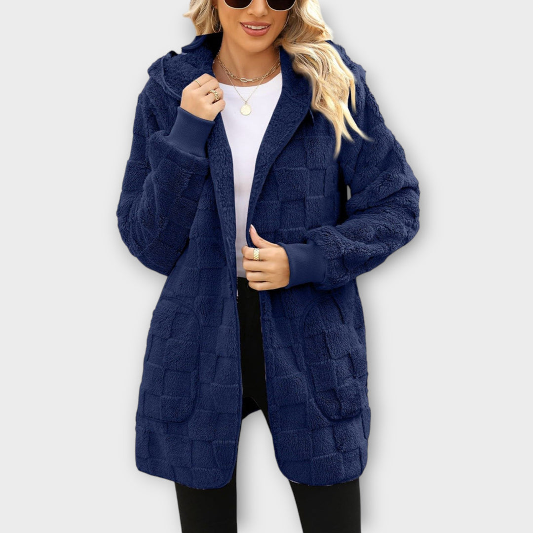 Cozy Plush Hooded Cardigan Jacket