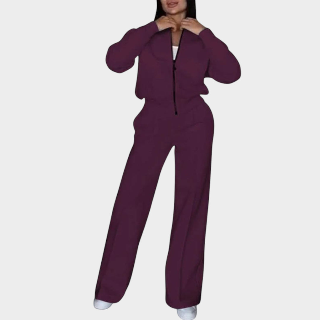 Chic Zip-Up Lounge Set
