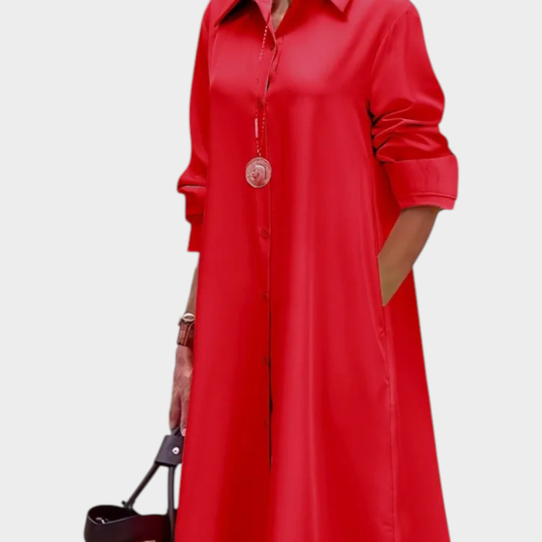 Classic Button-Down Shirt Dress