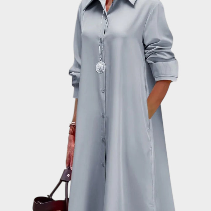 Classic Button-Down Shirt Dress