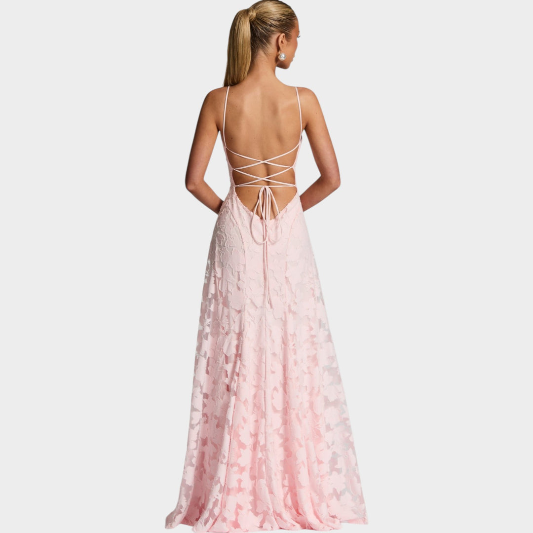 Floral Lace Maxi Gown