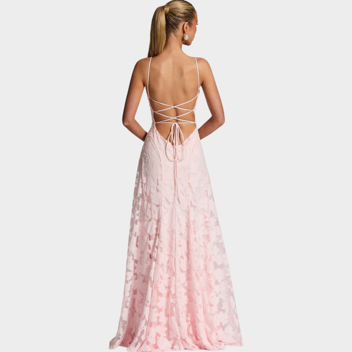 Floral Lace Maxi Gown