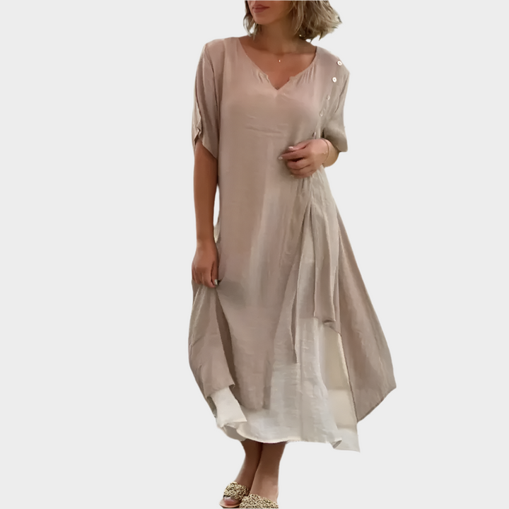 Classic Maxi Dress in Solid Color