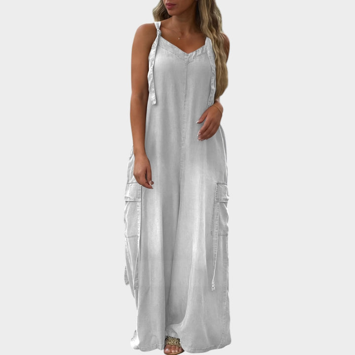 Wide-Leg Casual Jumpsuit