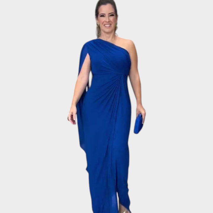 One-Shoulder Evening Gown