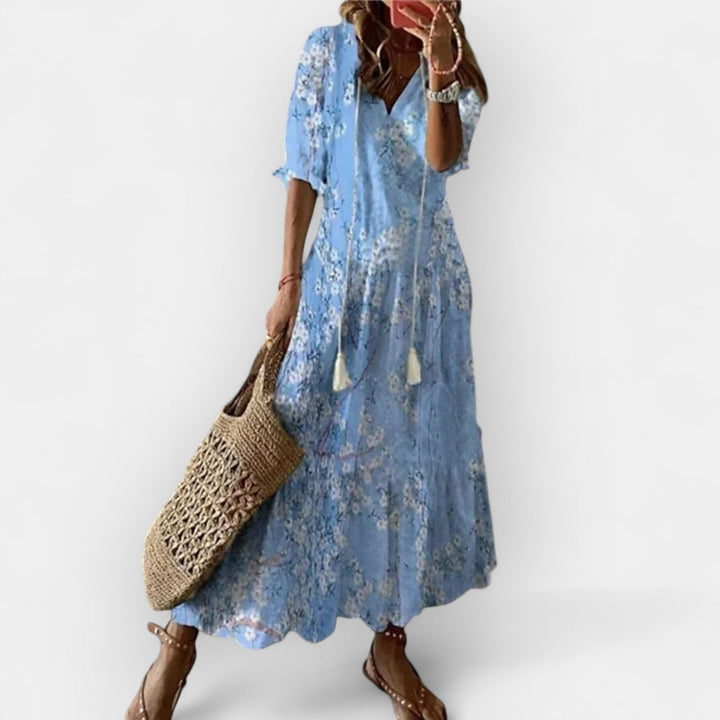 Boho Floral Maxi Dress