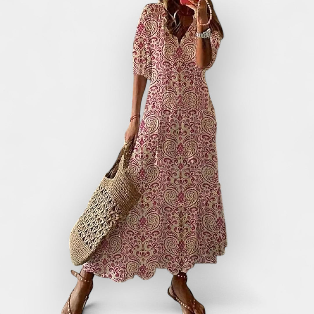 Boho Floral Maxi Dress