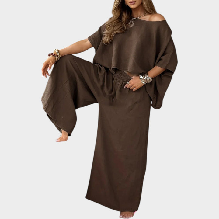 Effortless Wide-Leg Two-Piece Set
