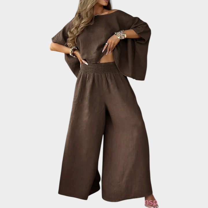 Effortless Wide-Leg Two-Piece Set